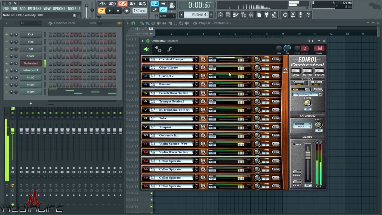 Обзор VST плагина Edirol Orchestral №1