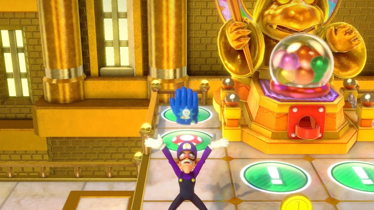 Super Mario Party Partner Party #1284 Tantalizing Tower Toys Waluigi & Daisy vs Peach & Monty Mole