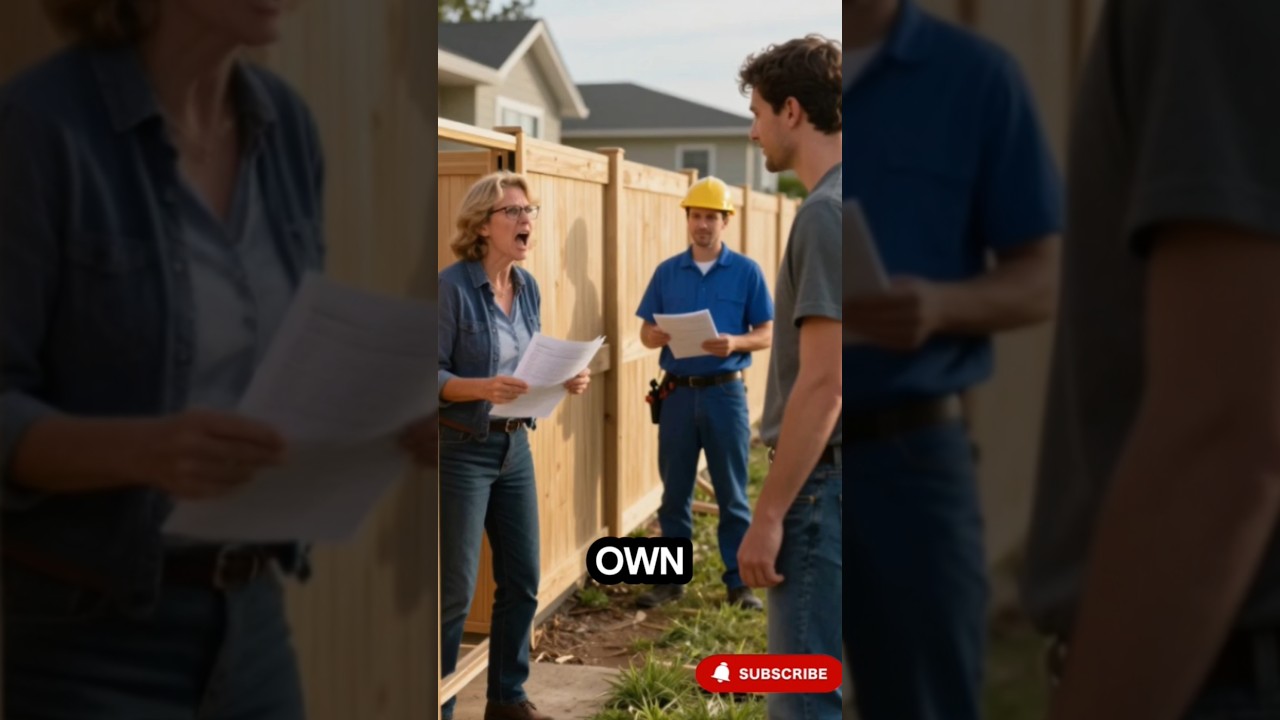 HOA Karen Came for My Fence&hellip; and Ended Up Trapping Herself 😅 |Hoa |Hoa in English| #hoashorts #viral