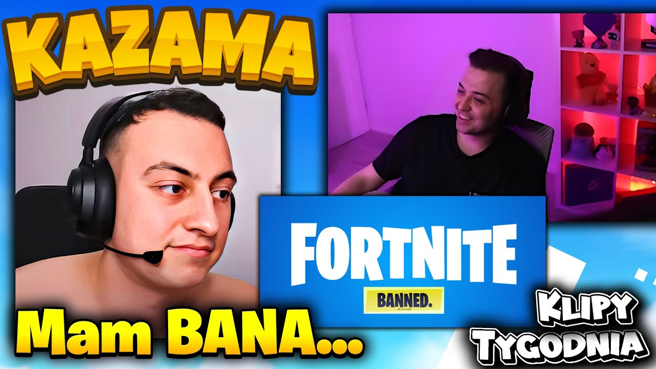 Kazama ZBANOWANY 😂 Klipy Tygodnia (Kazama, Qlnek)
