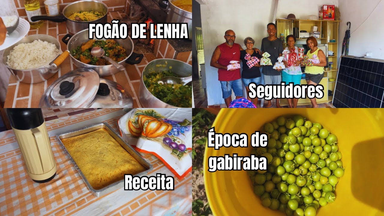 Bolo de puba e almoço especial para nossos visitantes! 