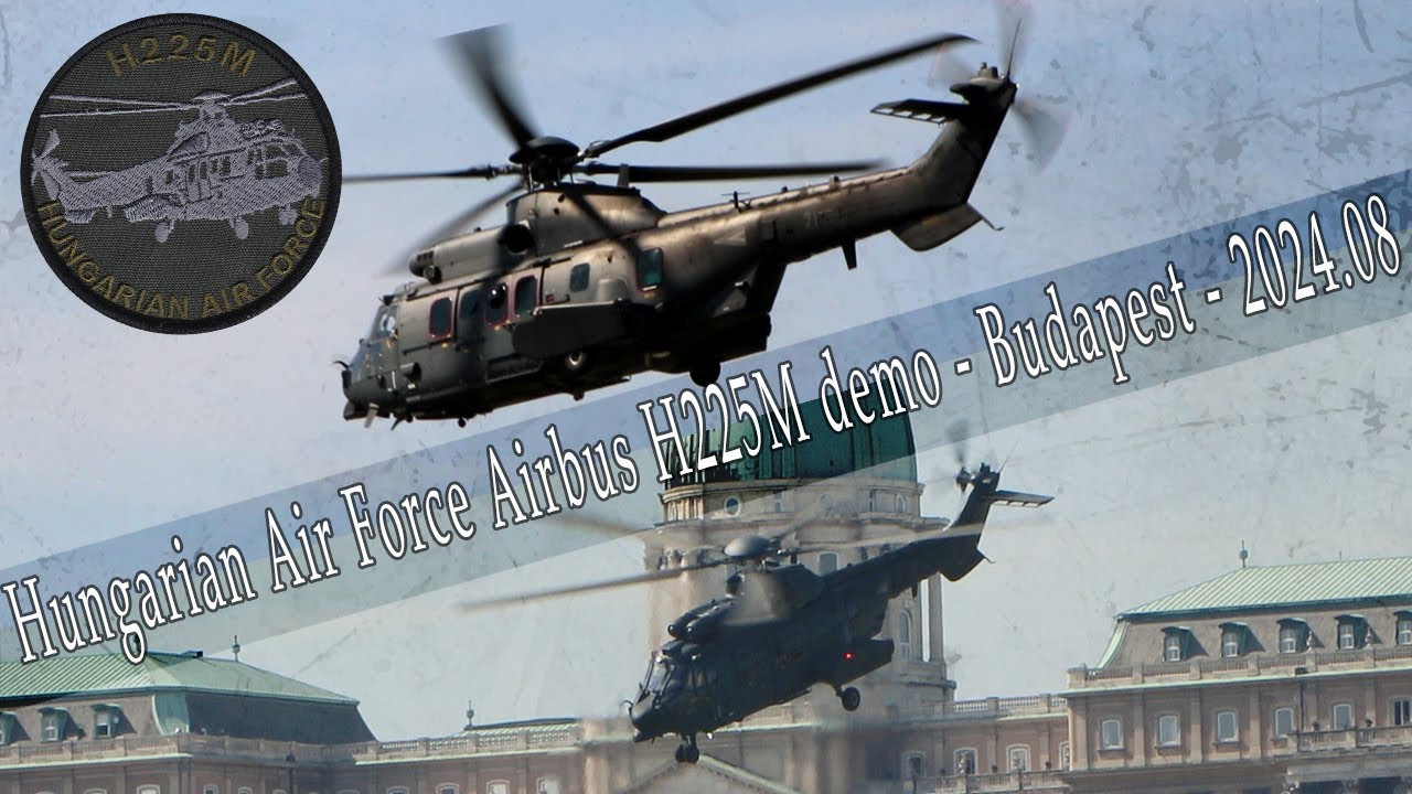 Hungarian Air Force Airbus H225M demo - Budapest - 2024.08 #airbus #airbushelicopters