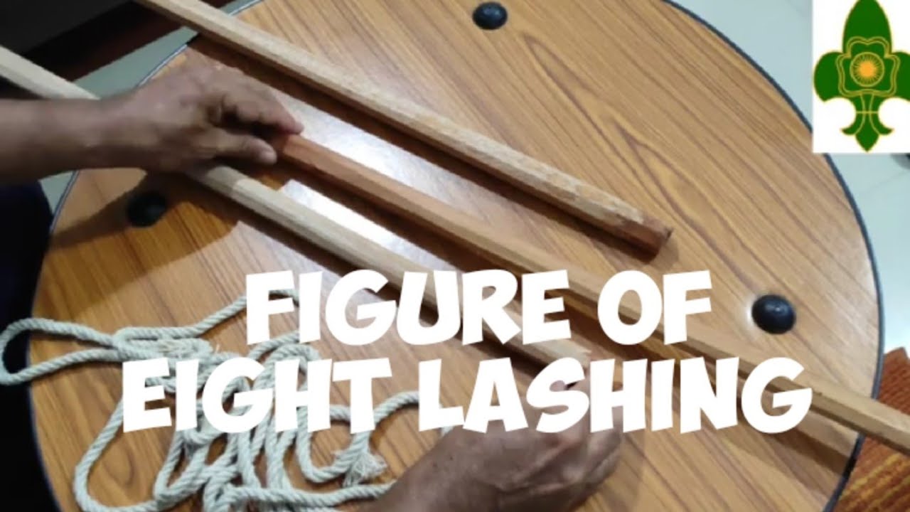 FIGURE OF EIGHT LASHING/Part-19/Knots/Lashing/Scouts&Guides/Scout Masters Corner/Joseph Puthussery