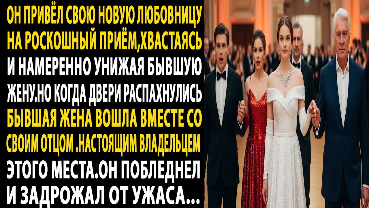он привёл свою любовницу на гала-вечер👿шок наступил,когда вошлабывшая с отцом👨‍🦳настоящим владельцем