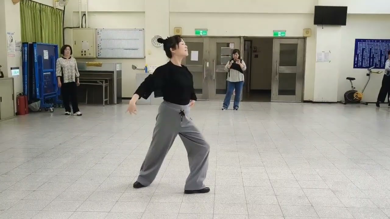 思慕的人   單人倫巴  曾心梅主唱   #原編連秀芬老師正面示範#     正義單舞  教學紀錄