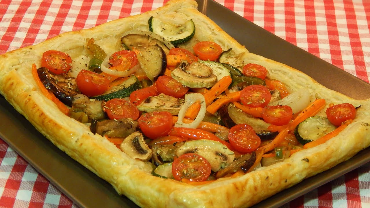 Receta fácil de hojaldre de verduras