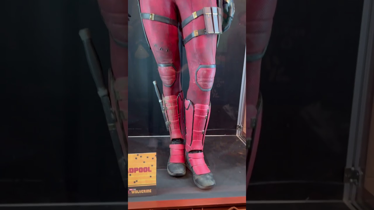Deadpool Costume - Deadpool and Wolverine Costume Display at the El Capitan
