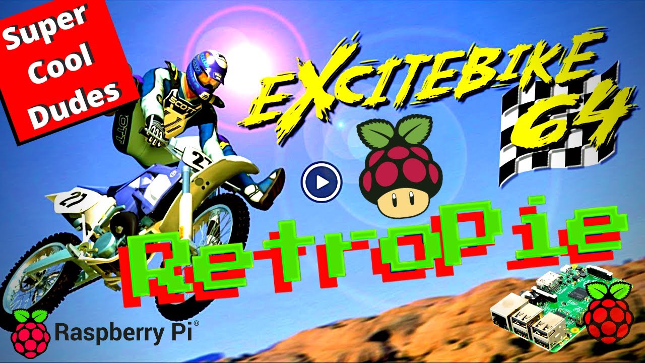 Excitebike 64 on the Raspberry Pi 3 running Retropie. Check the performance - Emulation Station