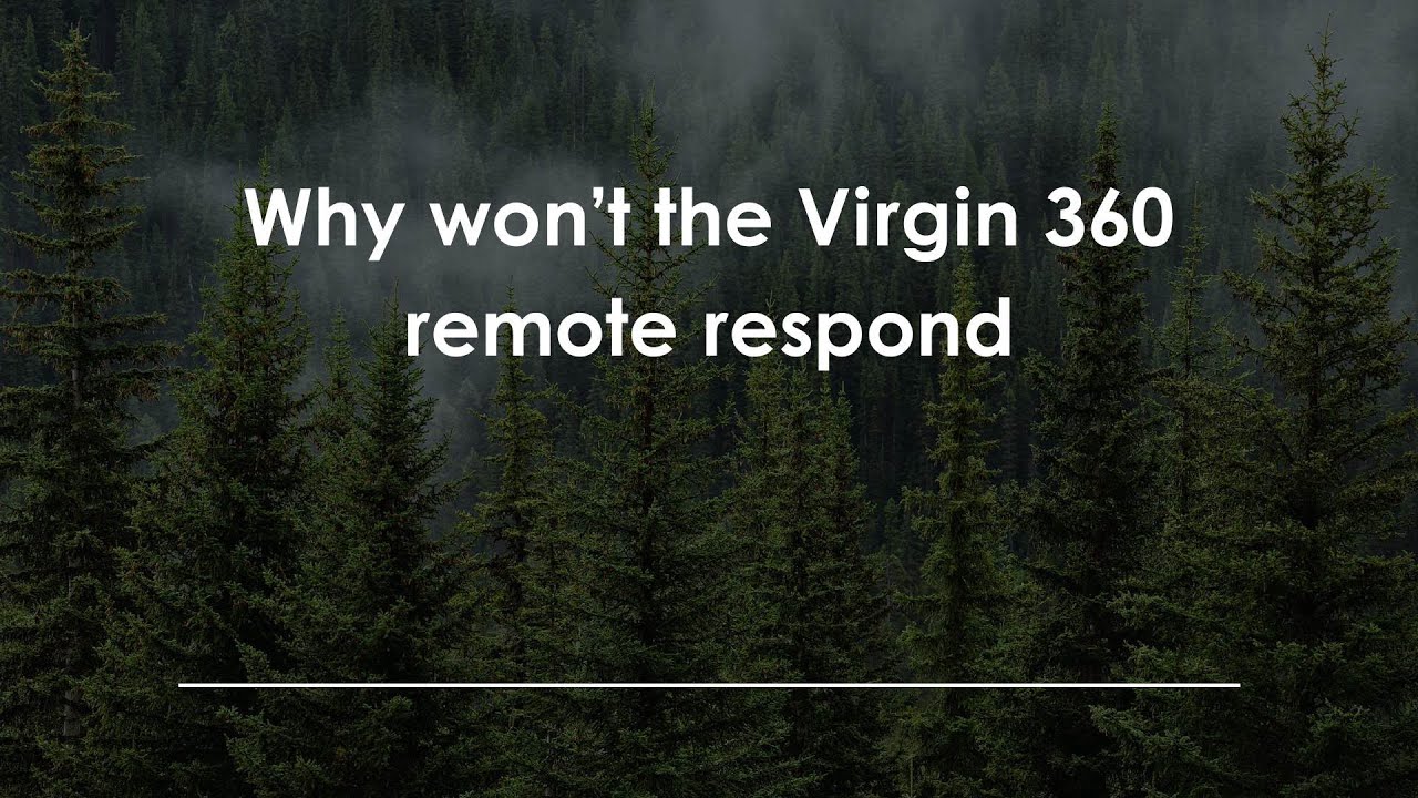 Почему пульт дистанционного управления Virgin 360 не реагирует?