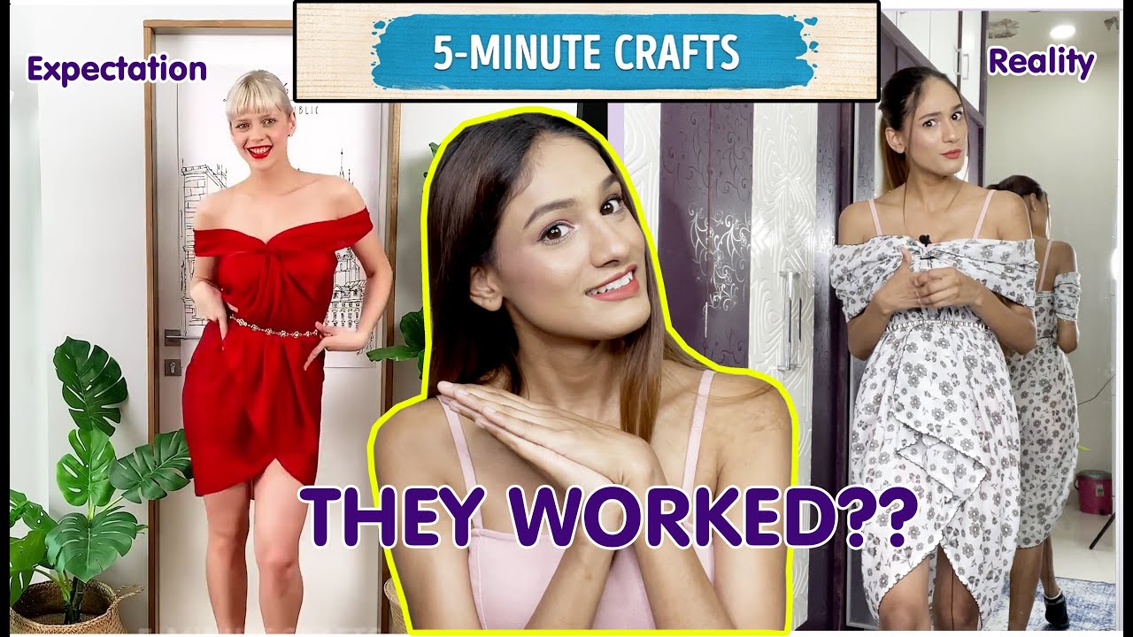 Testing out Viral FASHION HACKS from 5 Minute Crafts (Scarf/ Sarong/ Draping Hacks) || Aanchal Aware