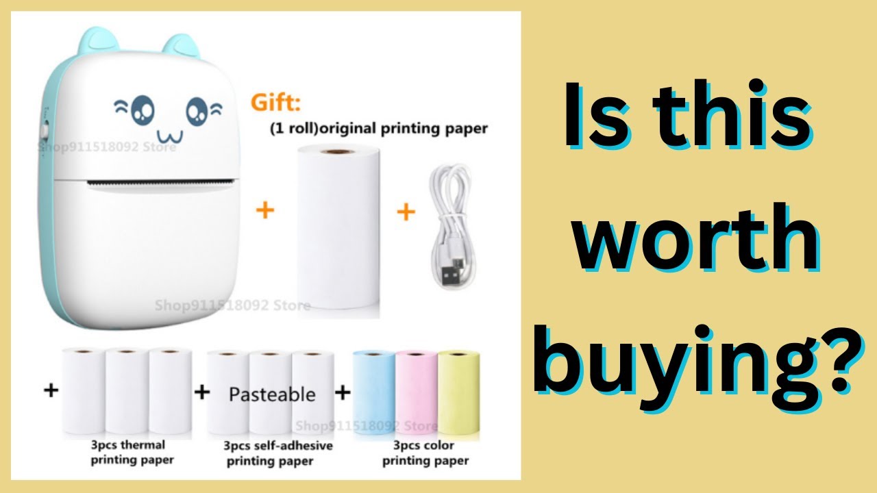 Meow Mini Label Printer, Thermal Portable Printers from Aliexpress. Is it worth Buying.