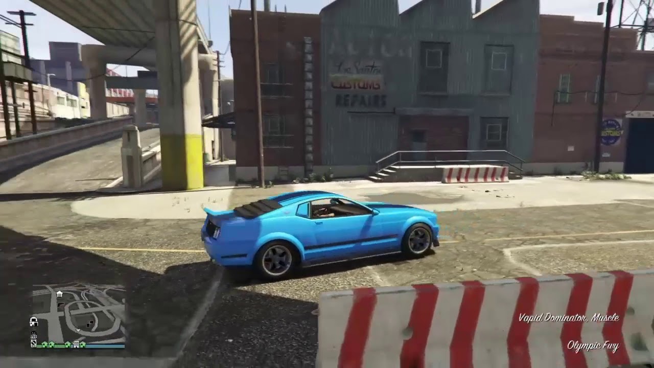 GTA 5 - Spawning 2 x Blue Dominator at La Mesa LSC