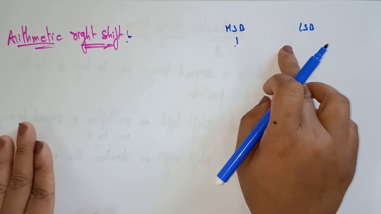 Arithmetic shift operations | Left & Right | COA | Lec-27 | Bhanu Priya