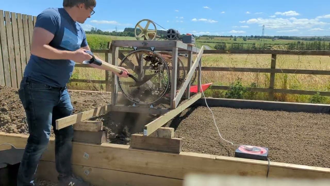 DIY soil screening trommel