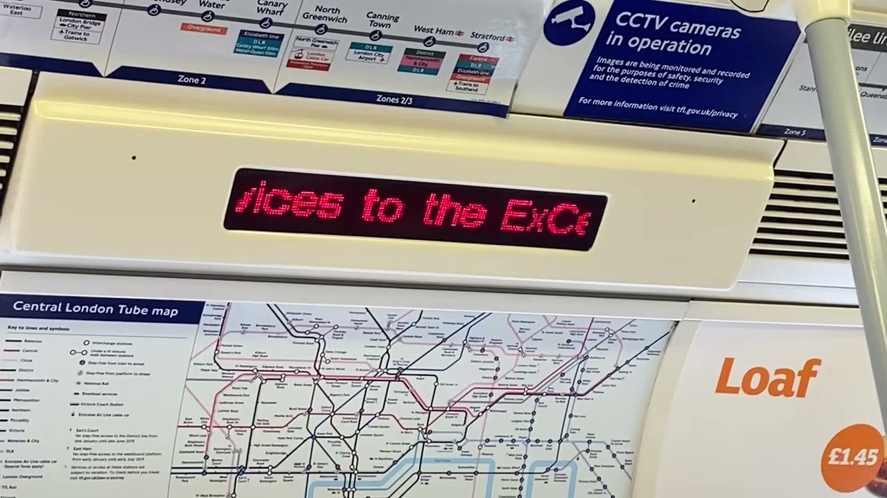 Jubilee line Announcements at Canning Town