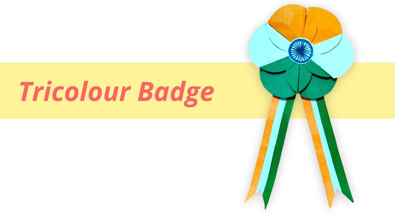 Republic Day decoration ideas | Tricolour batch making ideas |Batch design ideas @CreativeArtCraft84
