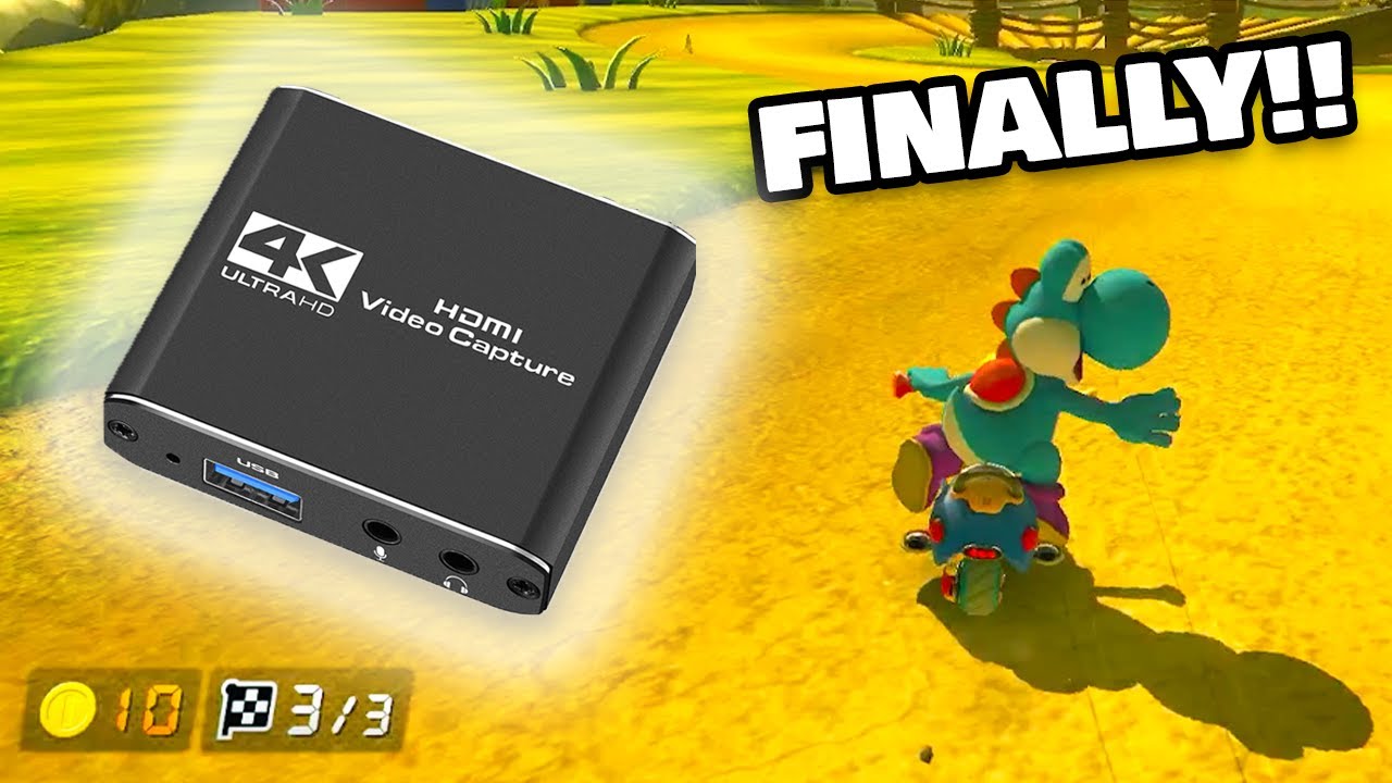 I FINALLY GOT A NEW CAPTURE CARD OMG!!!!!!! (Mario Kart 8 Deluxe)