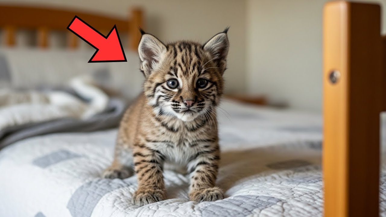 A Baby Bobcat Climbed Into His Bed — The Moment That Followed Will Warm Your Soul!