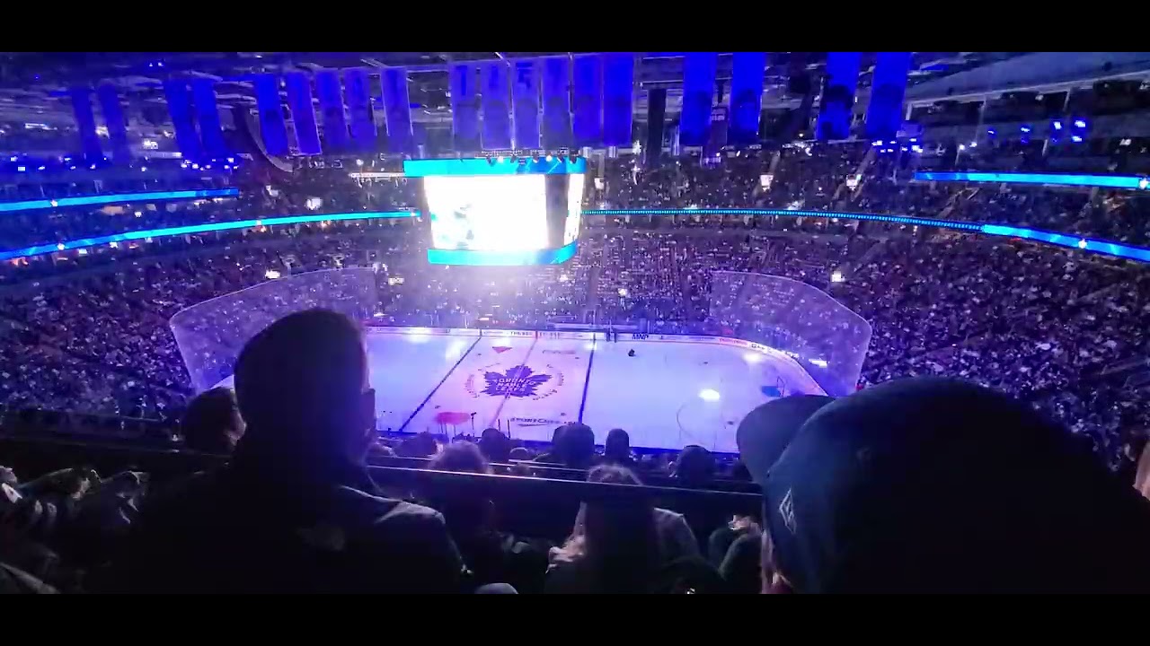 Toronto Maple Leafs live intro Oct 19.  2024.