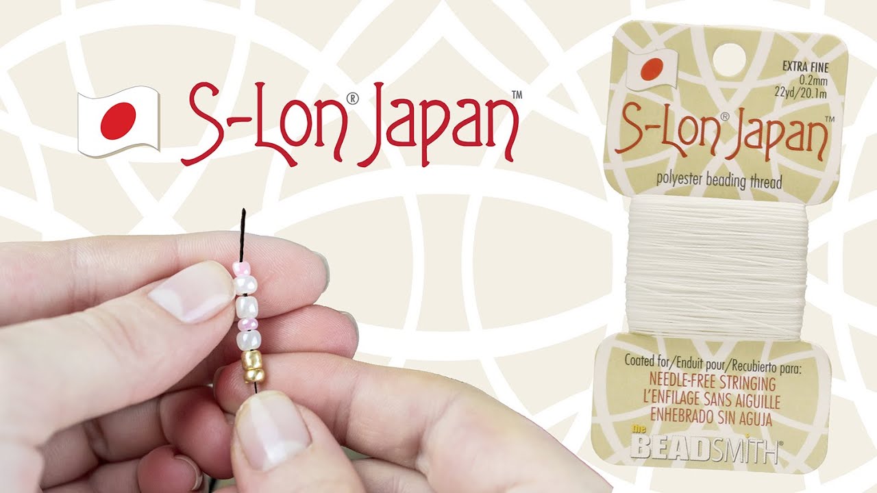 S-Lon Japanese beading thread, Needle-Free,  Ideal for Knotted Jewelry, Pearls & DIY Crafts