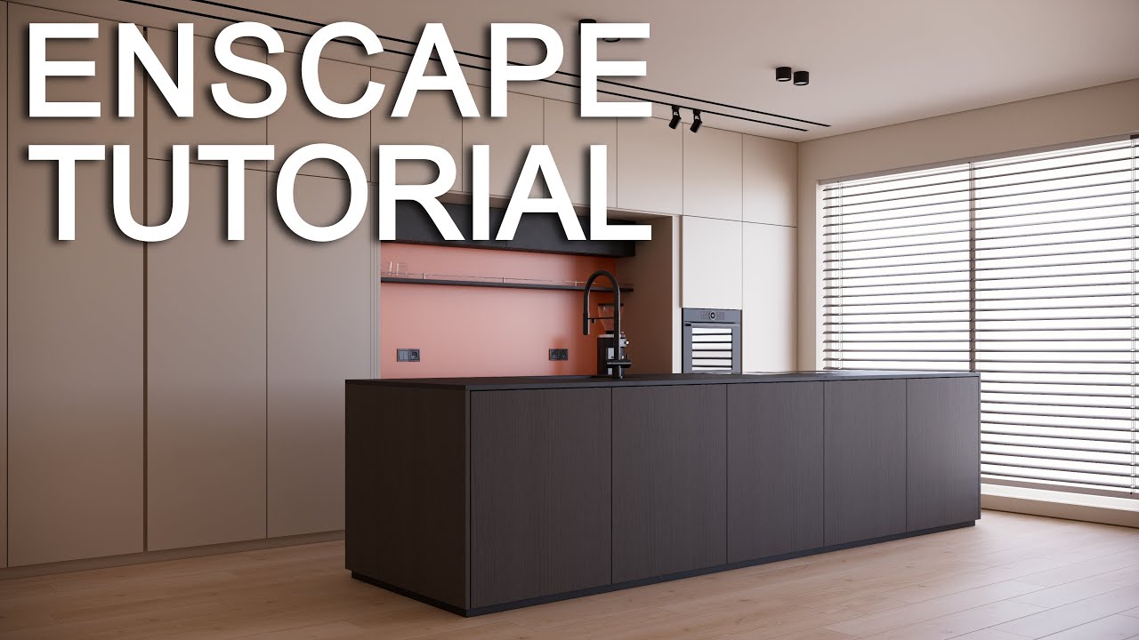 Enscape Tutorial : Realistic Render | Cosy Kitchen Design