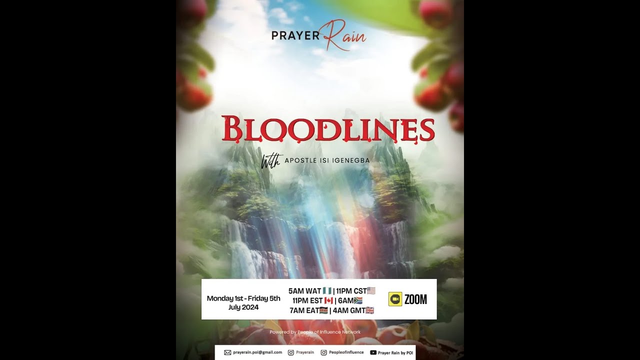 July Prayer Rain | Mapping BLOODLINES | Apostle Isi Igenegba Day 5 | Evening Session