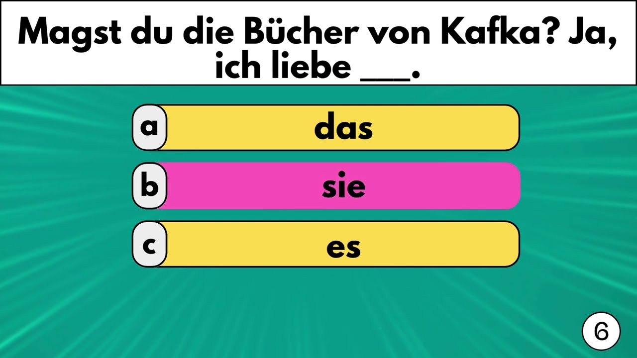 Deutsch Grammatik Test 13 : Learn German - Lerne Deutsch