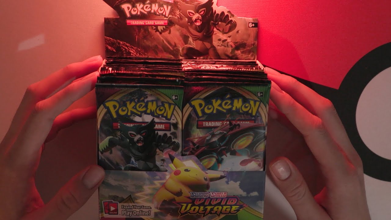 ASMR Pokemon Vivid Voltage Booster Box Opening | Relaxing Tapping, Whispers & Crinkles