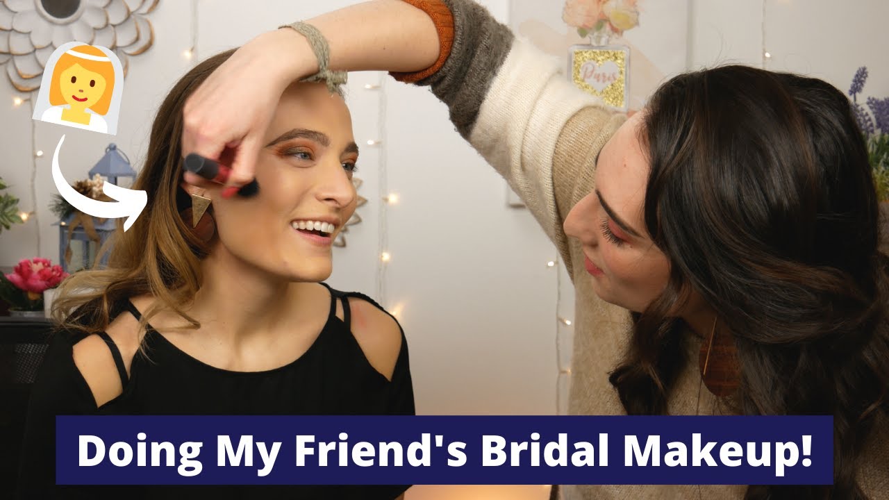 DOING MY OPERA FRIEND'S BRIDAL MAKEUP! || Classic orange makeup look