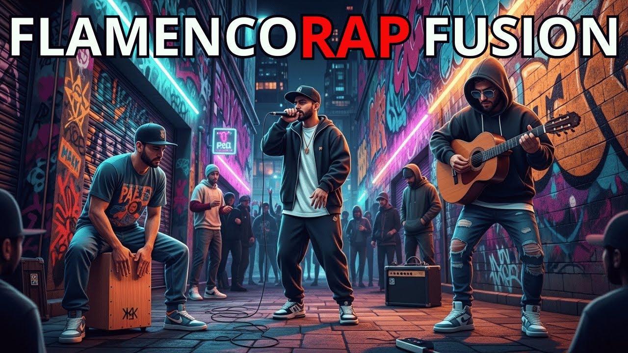 FLAMENCORAP FUSION Vol 6 | Graffiti Alley Cypher x Spanish Rhythms | Hyper-Realistic Rap Video Style