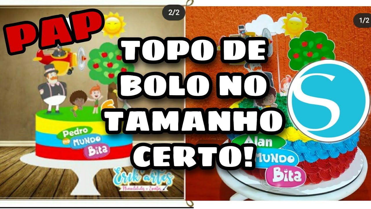PAP TOPO DE BOLO NO TAMANHO CERTO! |silhouette studio -Erik'artes Manualidades