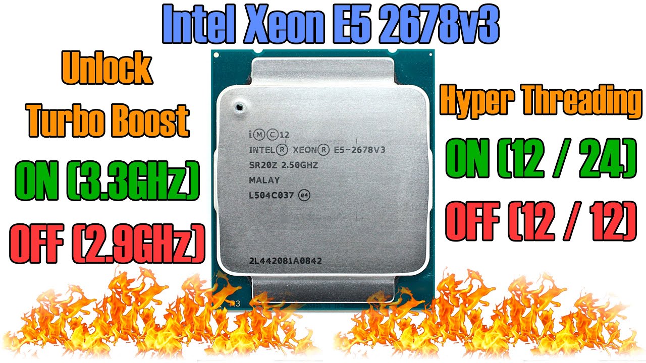 Влияние Unlock Turbo Boost и Hyper Threading на производительность системы на примере Xeon E5 2678v3