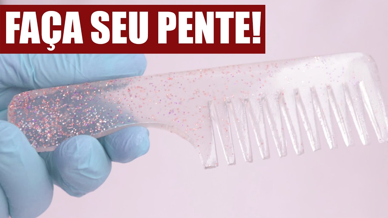 Ideias incríveis com Resina e Purpurina! (Como fazer Pente de Resina) RESIN CREATIONS