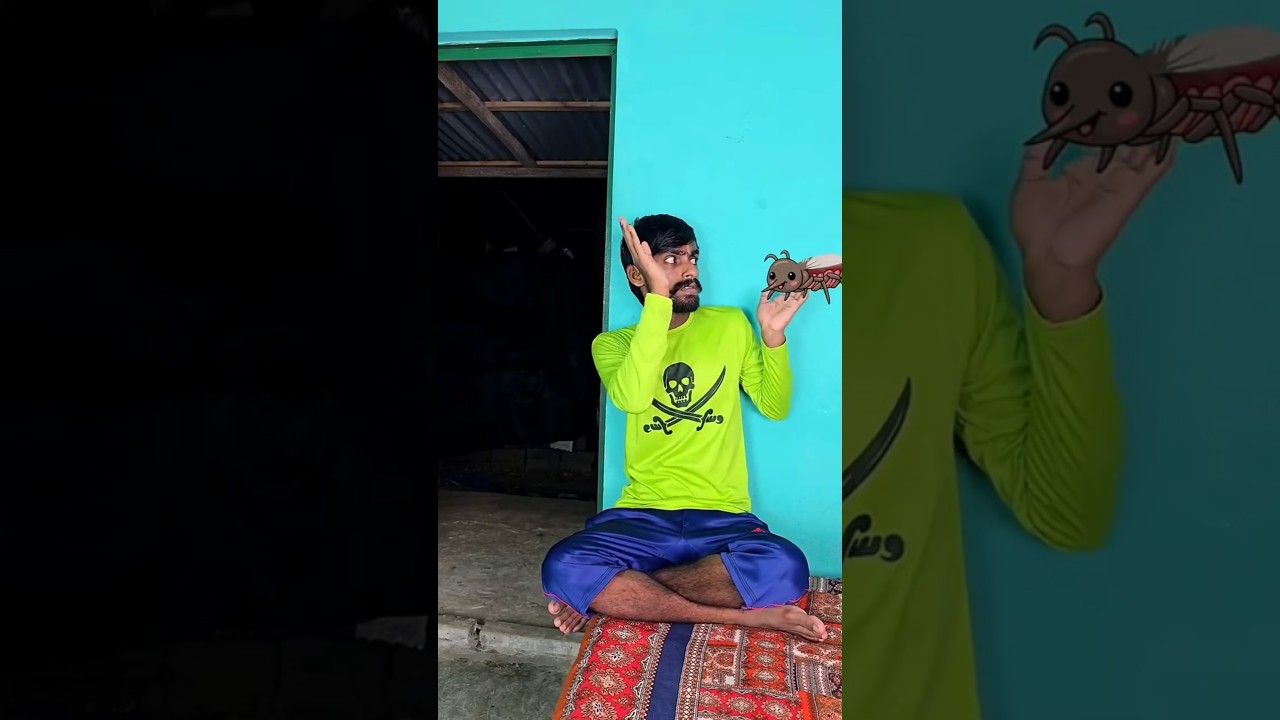 &ldquo;The Most Annoying Night Ever Thanks to Two Mosquito 😭😂&rdquo; #funny #shorts #comedy #reaction