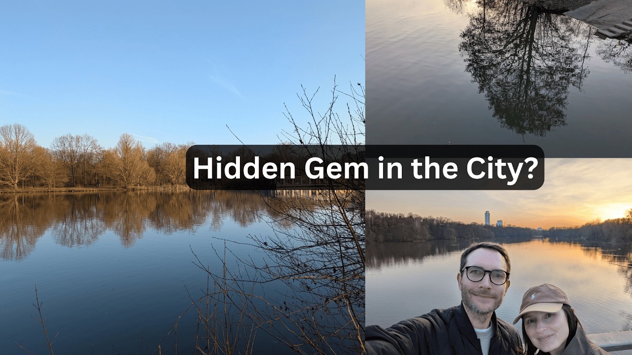 Lakeside Sunset Walk in Nuremberg, Bavaria