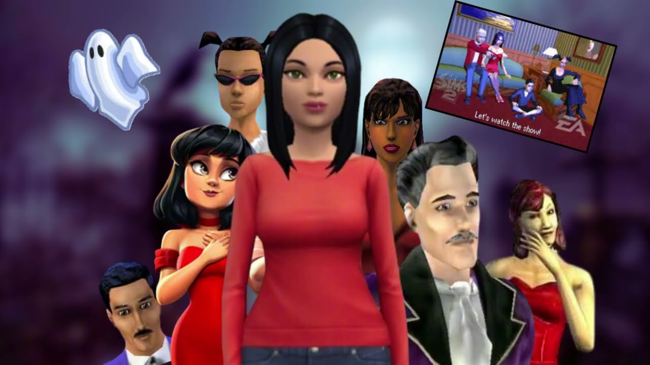 The Strange and Forgotten Versions of The Goth Family in The Sims