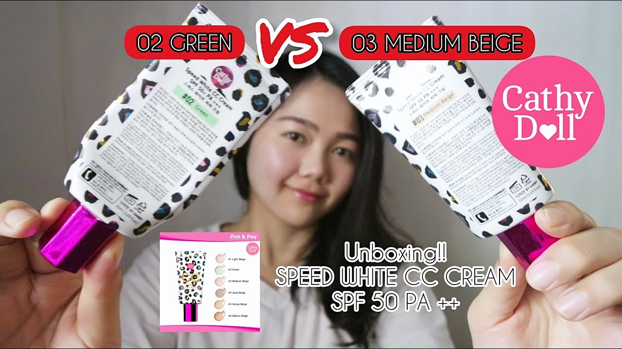 [ BEAUTY 35 ] UNBOXINGGGG LAGI CATHY DOLL SPEED WHITE CC CREAM SPF 50 PA ++