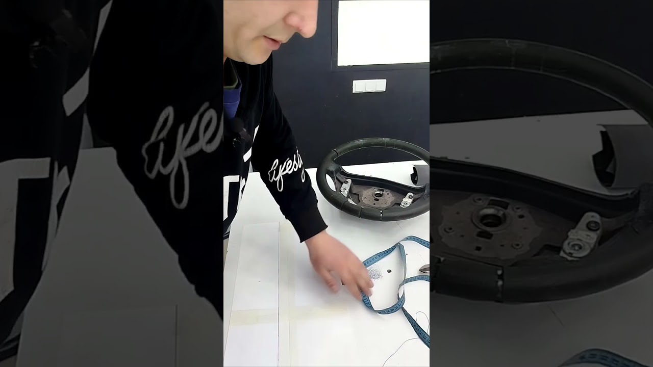 Подробная инструкция построения лекала для перетяжки руля.