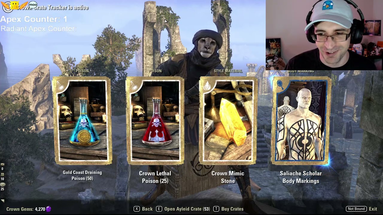 Opening 105 ESO Ayleid Crown Crates! :O