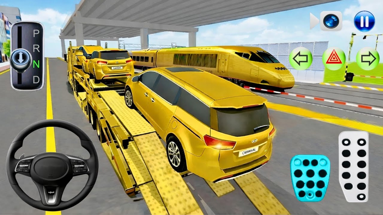 Double Decker Trailer Truck Rescue 🚛💥 by OLD Kia Carnival | Extreme Crash | 3D Driving Class 2026 