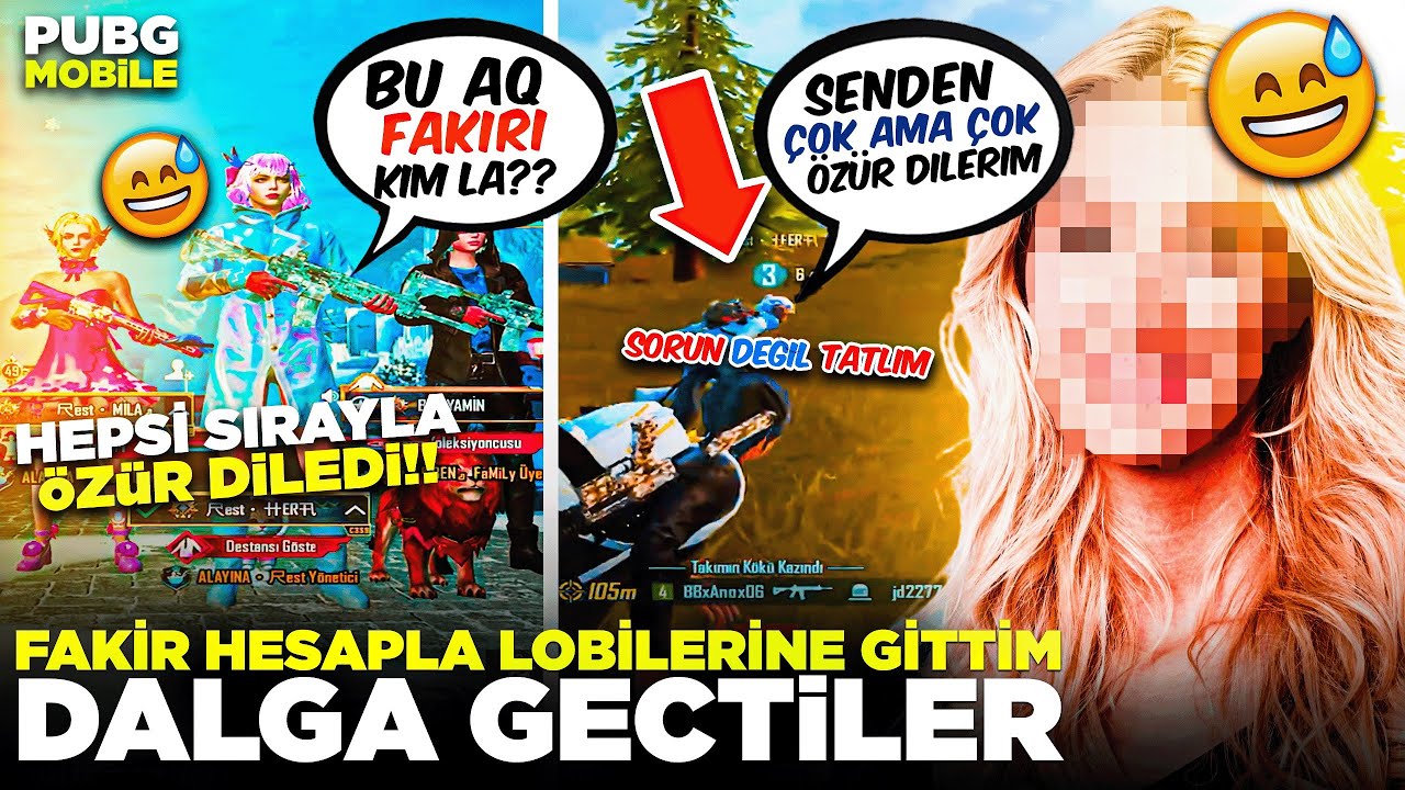 500 DESTANSILI HESAPLA BANA HAVA ATTILAR 🤔 BENİM HESABIMI GÖRÜNCE ŞOK OLDULAR ❗️- PUBG MOBİLE