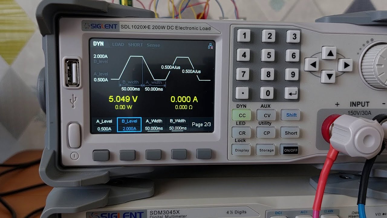 Load Step Response Test Using Siglent SDL1000X-E DC Load and SDS2000X Plus Oscilloscope