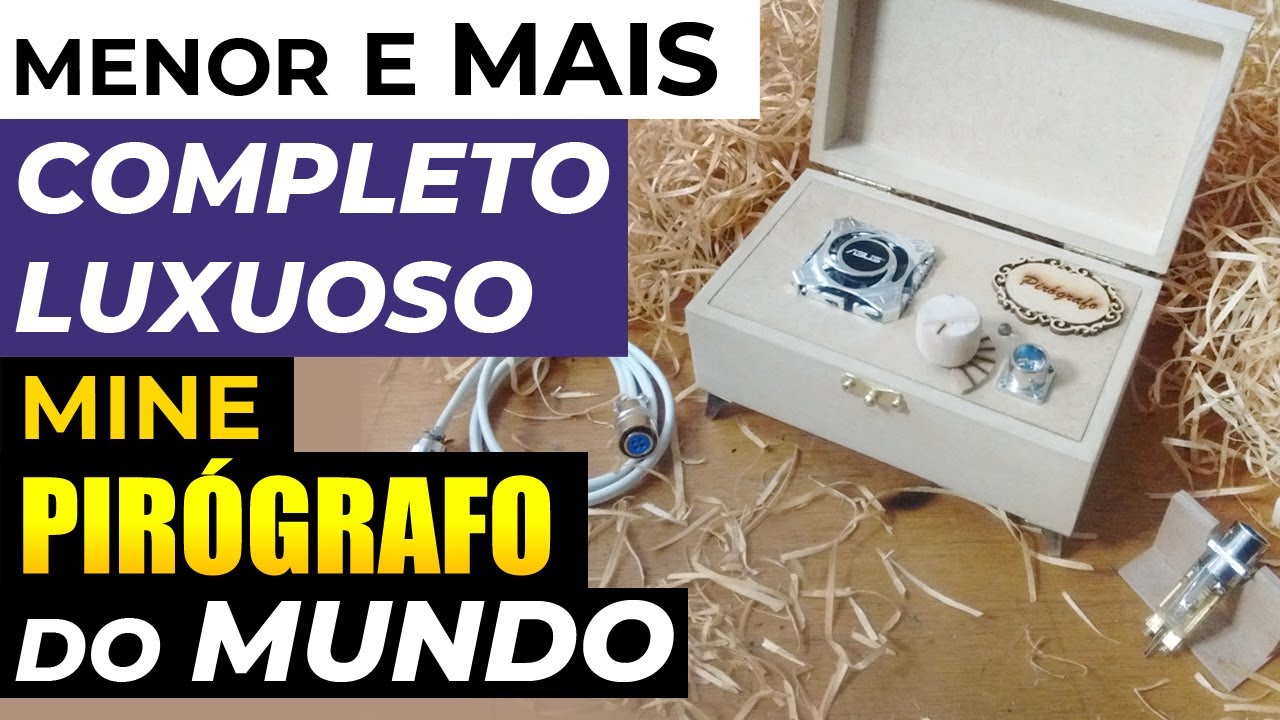 MENOR E MAIS COMPLETO LUXUOSO PIROGRAFO DO MUNDO | Uma Linda OBRA de Arte em Miniatura