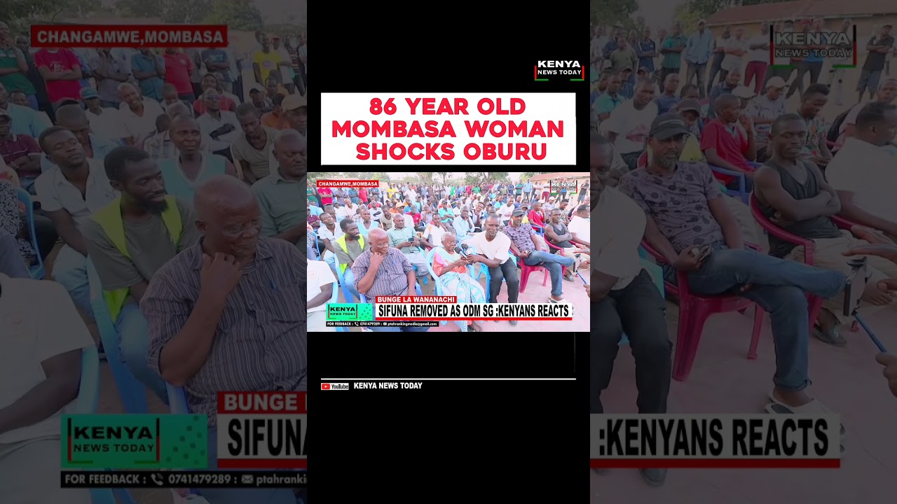 86 YEAR OLD MOMBASA WOMAN SHOCKS OBURU #railaodinga #sifuna  #kenyanews #citizentvlive