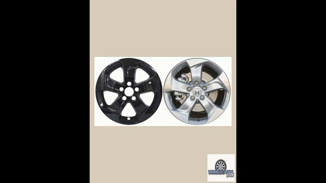 Honda HRV HR-V Black Wheel Skins / Hubcaps / Wheel Covers 17" 64075 2016 2017 2018 2019 2020 2021...