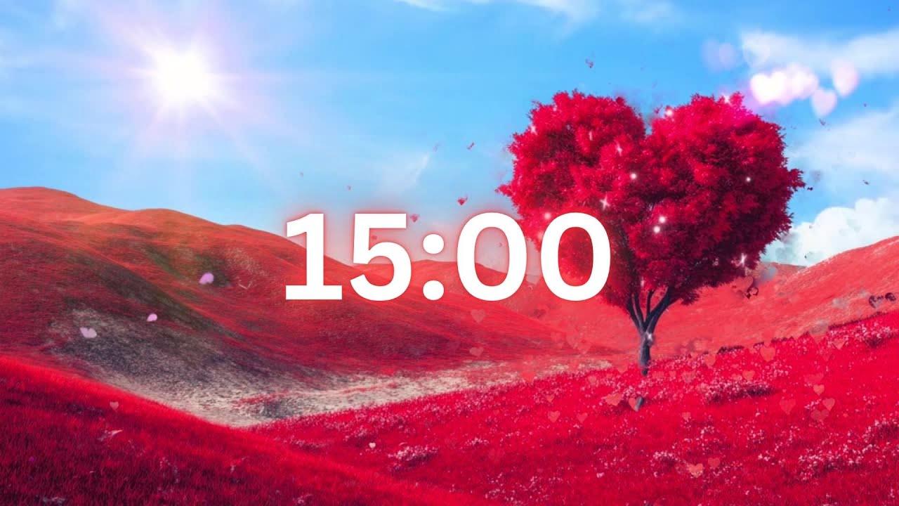 15 Minute Valentine’s Day Timer ❤️ Romantic Piano & Relaxing Ambience