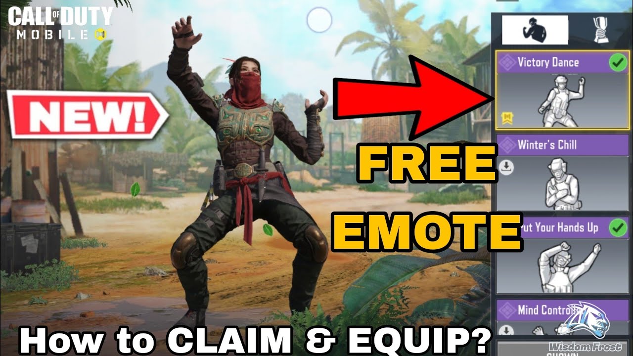 How to Get FREE Victory Dance Emote in Cod Mobile | How to CLAIM & EQUIP