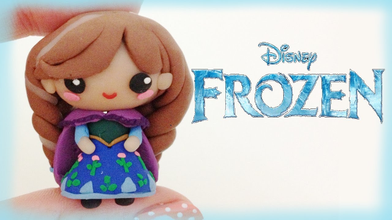 Disney Frozen Anna Polymer Clay Charm Tutorial - Chibi