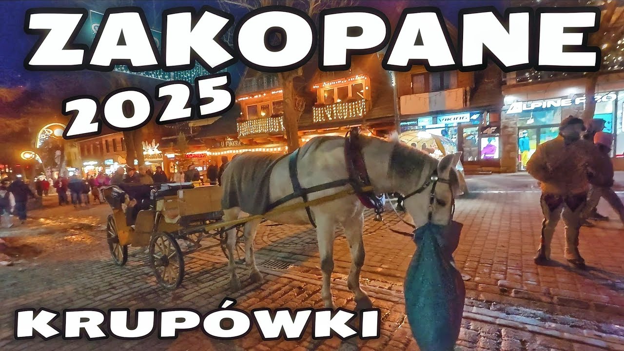 Zakopane 2025 Krupówki - Gdzie Zniknęli Arabscy Turyści? Na Krupówkach Tłumy Spacerujących Turystów!