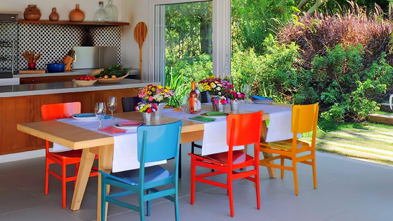 SUGESTÕES DE COZINHAS ABERTAS PARA O JARDIM